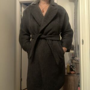 MaxMara Charcoal Teddy Jacket